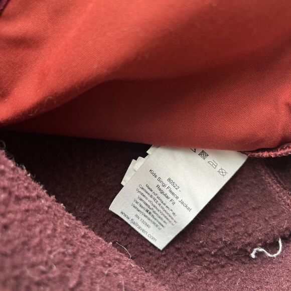 Fjallraven Singi Fleece Jacket Kids 5-6Y Red G1000 Layer Transitional Gorpcore - Picture 5 of 7